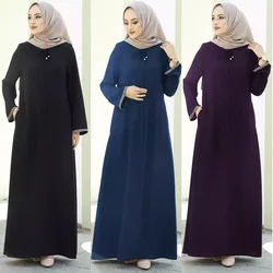 Abito Cardigan monocromatico per donna Cardigan islamico medio oriente arabo Dubai Ramadan musulmano moda di lusso malese dolcevita