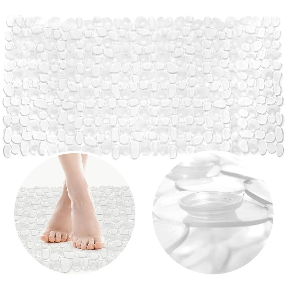 Antislipmat voor de douche, transparant, 70 x 35 cm.
