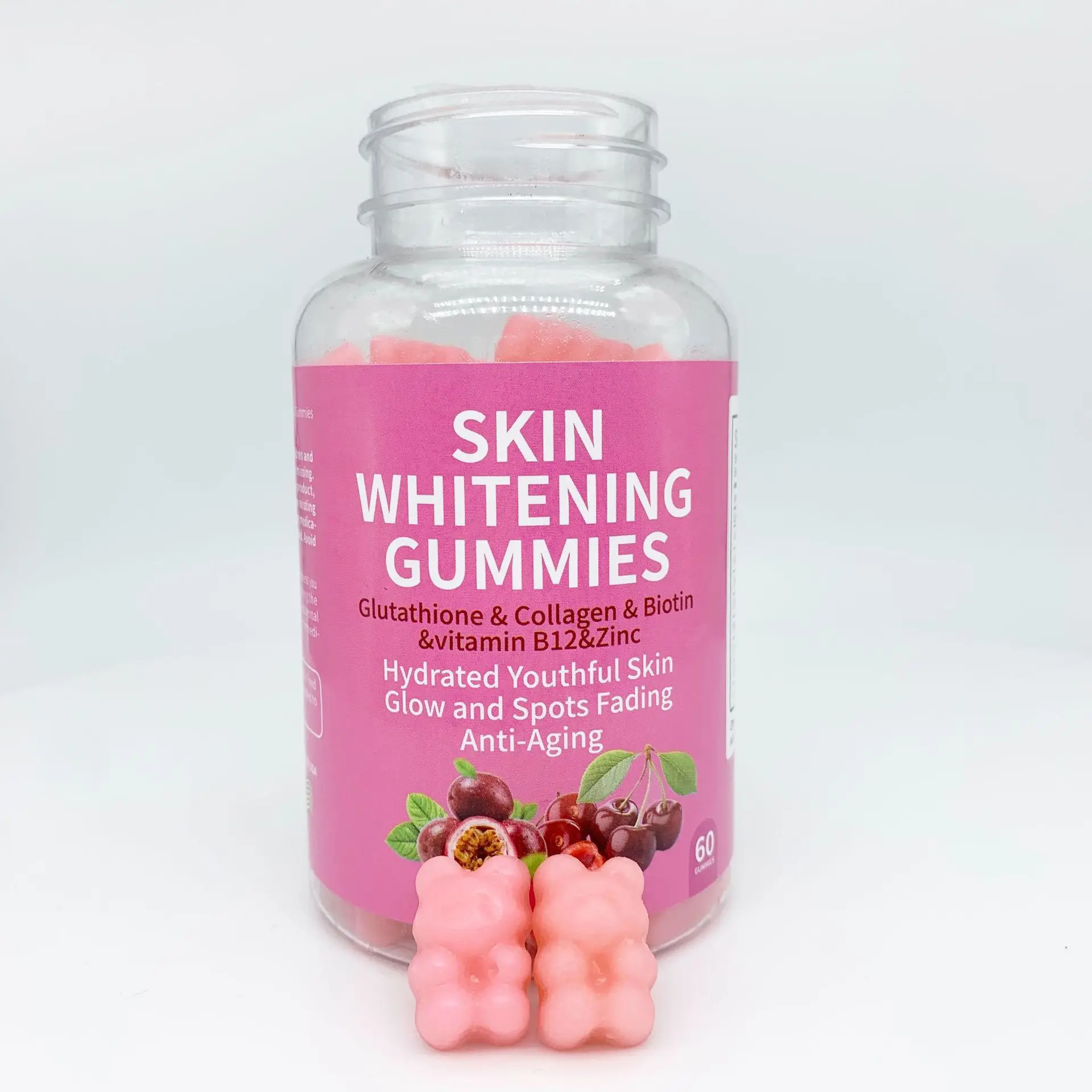 Whitening collagen glutathione gummies anti-aging lightening pigmentation beauty skincare improving immune repair skin barrier