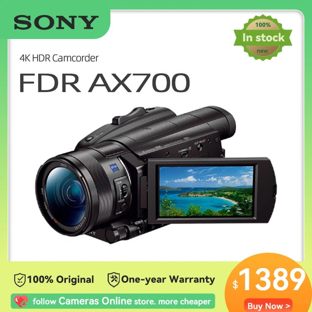 Sony FDR-AX700 4K HDR Camcorder Portable Handheld Home Tourism Live  Conference Video Recorder Professional Digital Camera DV NEW - AliExpress