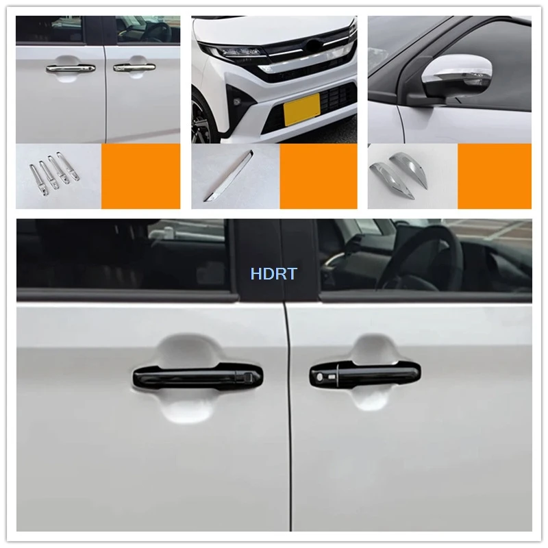 

For Daihatsu Move LA850 2025 + Car Style Door Bowl Handle Cover Rear View Mirror Window Center Pillar Front Fog Light Hood Trim
