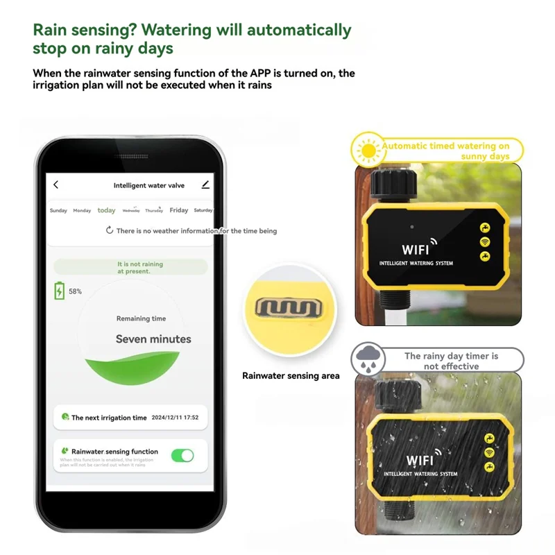 

APPLIA-Solar Wifi Sprinkler Timer Remote App Control Automatic Watering Garden Irrigation Controller Artifact