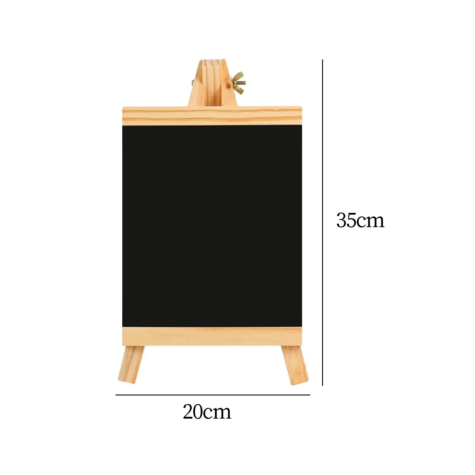 Wood Framed Standing Chalkboard Multifunctional Countertop Memo Board Durable