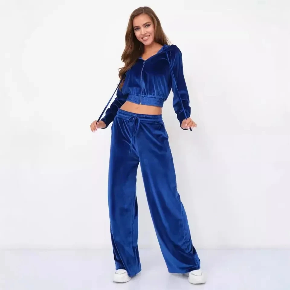 

Fashion Canary Hoodie For Women's Pants 2 Piece Set Autumn Winter New Zipper Cardigan Short Top Sports Pants Female Casual Suit