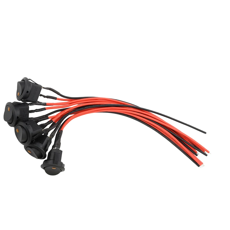 Ship Type Switch Switch with Indicator Light,  with Line Length 20CM Line 20 12V 20A Second Gear Tripod