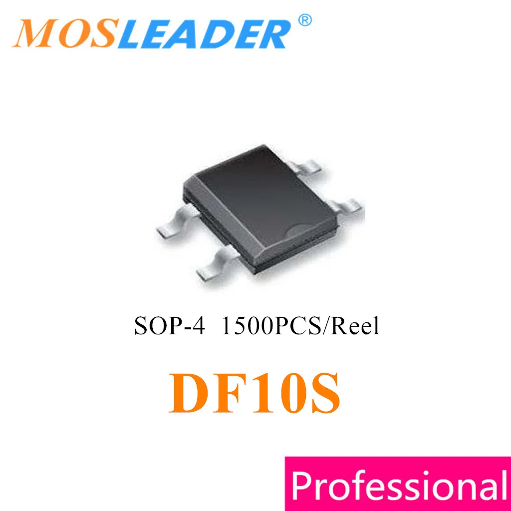 Mosleader DF10S SOP4 1500PCS 1A 1KV 1000V DF10 Bridge recetifirer Made in China High quality Diode