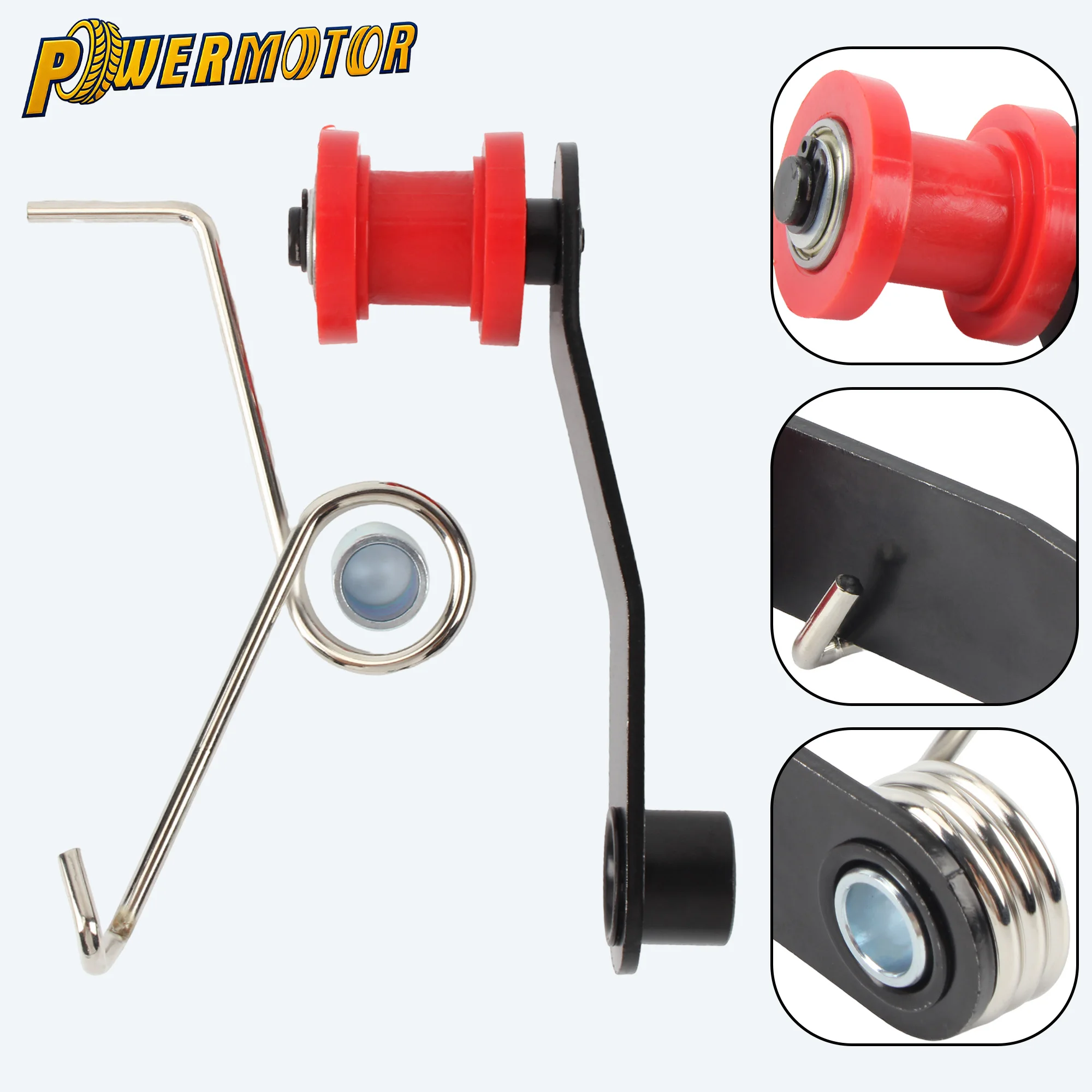 

Motorcycle ATV Chain Tensioner Roller Spring For KTM Kawasaki Suzuki Dirt Pit Bike Universal Replacement Accessories