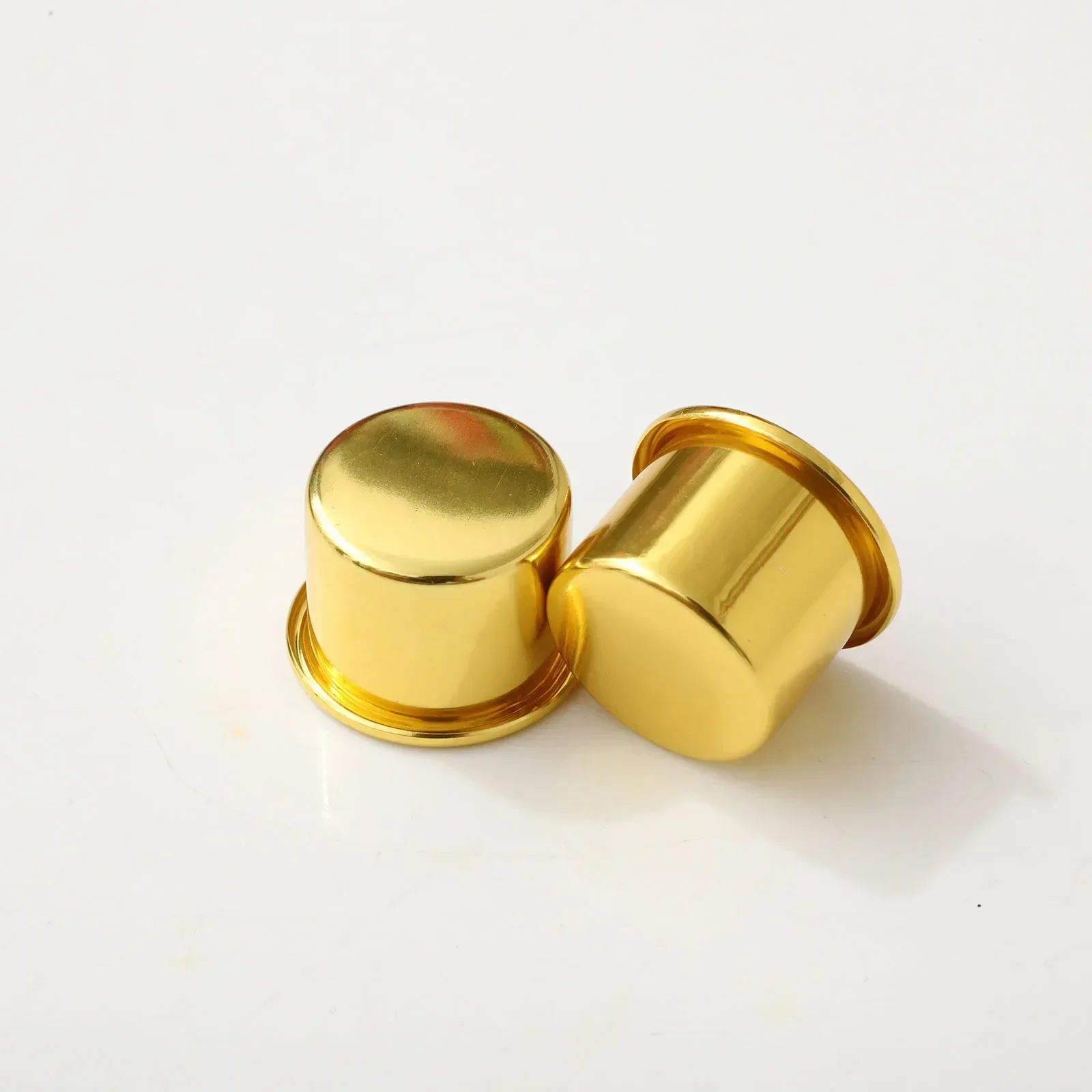 10Pcs Mini Runde Kerze Tasse Gold DIY Leuchter, Der Tablett Halter Container Zubehör Aluminium Home Party Decor Teile