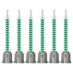 50pcs Epoxy Adhesive Mixing Nozzle Static Mixing Nozzle Mb6-16 Mixing Tube (1:1Ratio) for AB Glue Gun Liquid Mixer