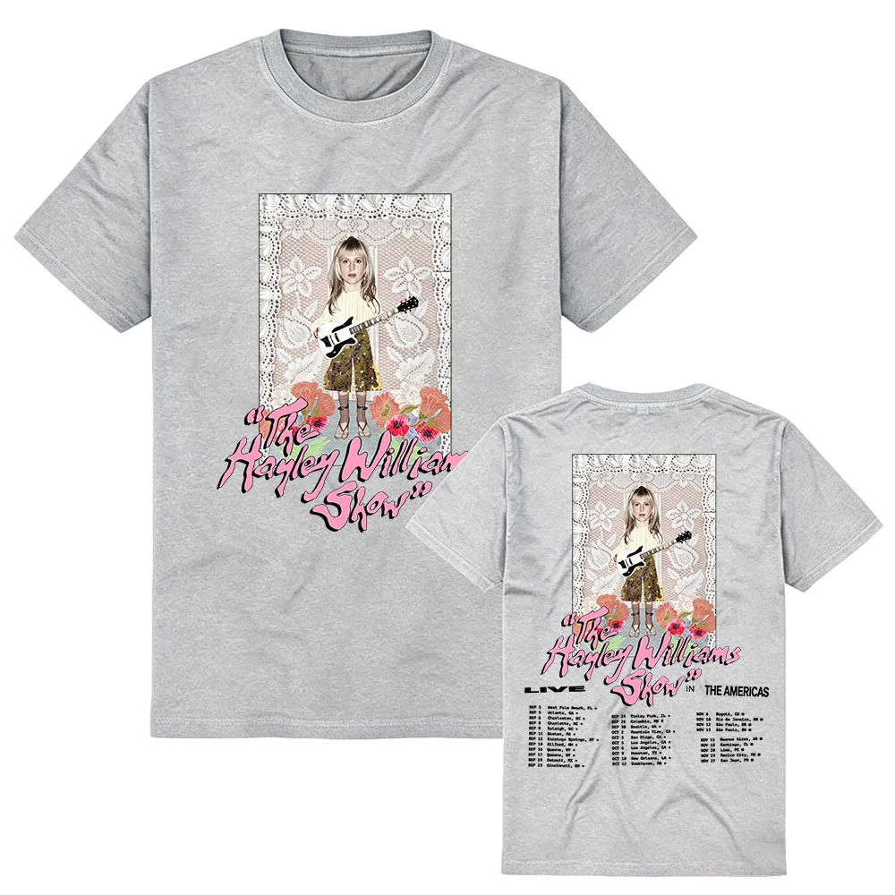 Live in America The Hayley Williams Show T-Shirt Sommer Baumwolle O-Ausschnitt Damen T-Shirts Grafik Merch Lockere, weiche Kurzarm-T-Shirts – Detail 6