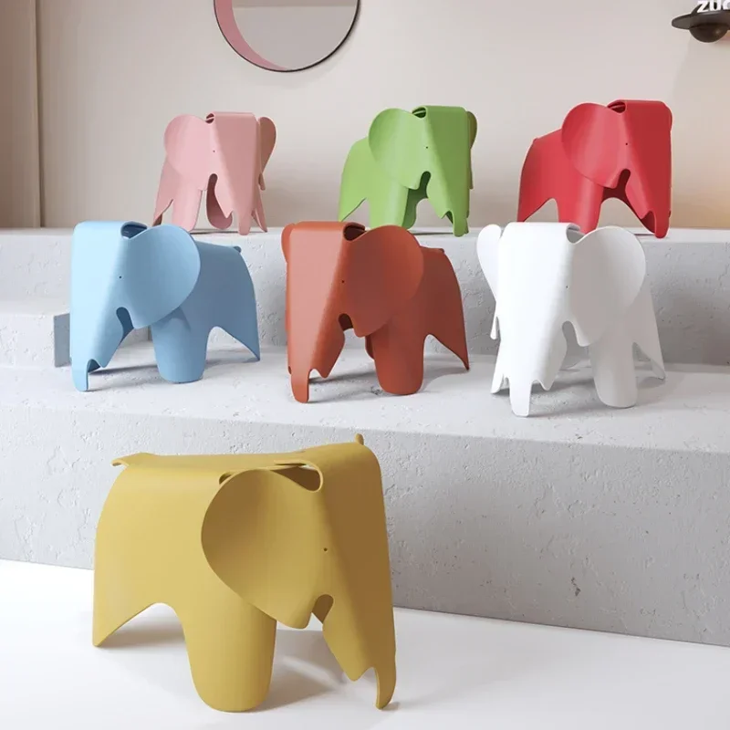 Nordic Elephant Chair Creative Living Room Decoration Plastic Cartoon Stool Home Decor Accessories Fun and Functional