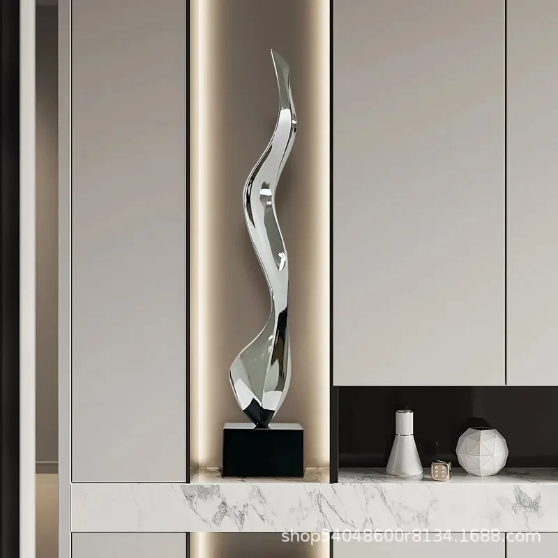 Abstract sculpture light  high sense living room porch floor thin tall slender niche art ornament crafts