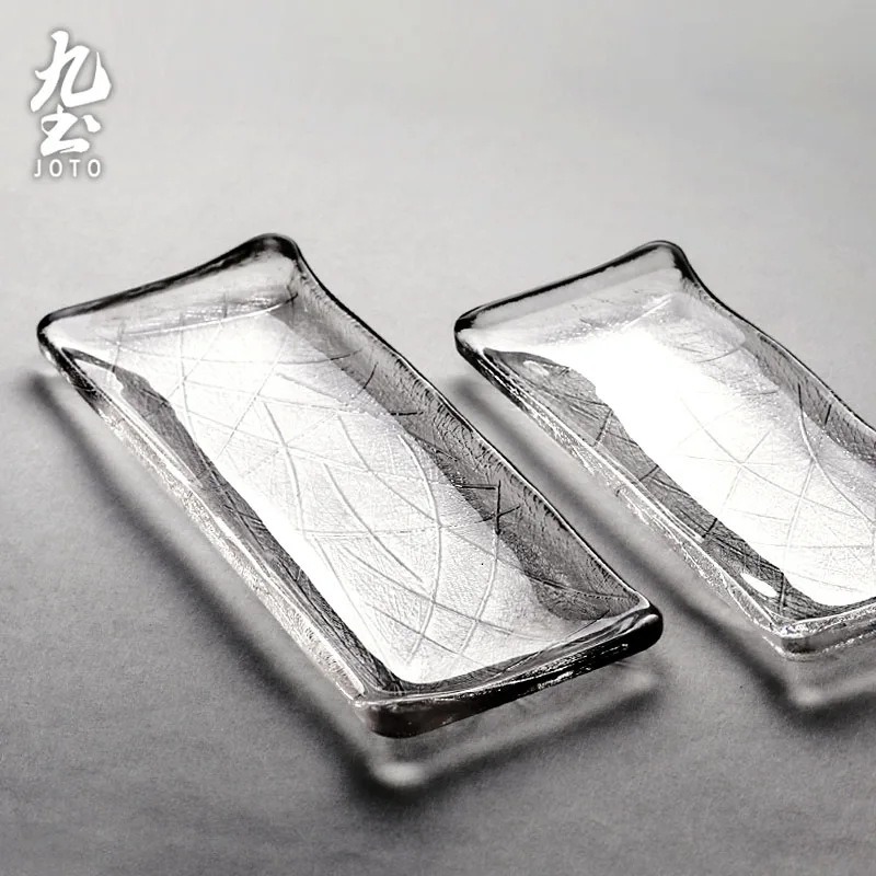 

JOTO Perfect Gift Choice Japanese Creative High-Quality Glass Dinner Plate Sushi Plate CJR0429