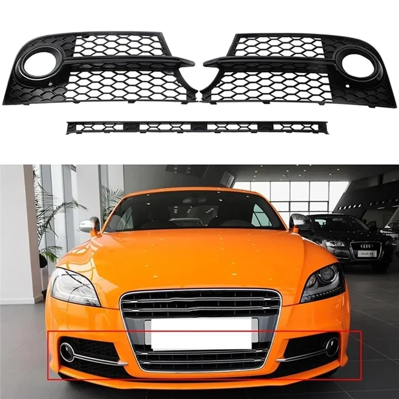 

Крышка противотуманной фары 8J0807681K Решетка противотуманной фары для передней нижней решетки 8J0807697H Крышка противотуманной фары для TT