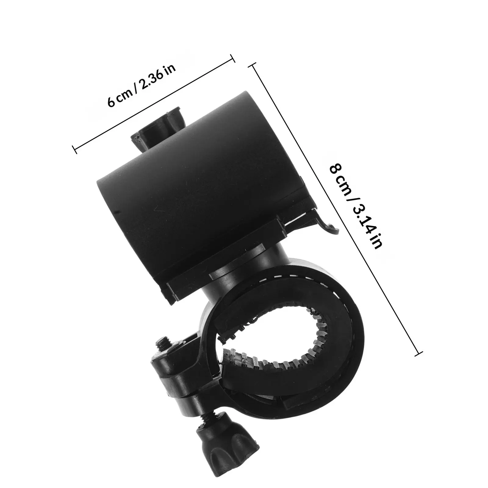 2 Pcs Bicycle Flashlight Clip Bike Handlebar Clamp Holder ABS Mounting Bracket Attachment for