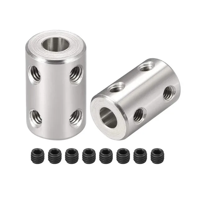 1 Stück 45 # Starre Wellenkupplung aus Stahl 3/4/5/6/6,35/7/8/10/12mm Starre Kupplungssatzschraube für 3D-Drucker, Motorzubehör – Detail 1