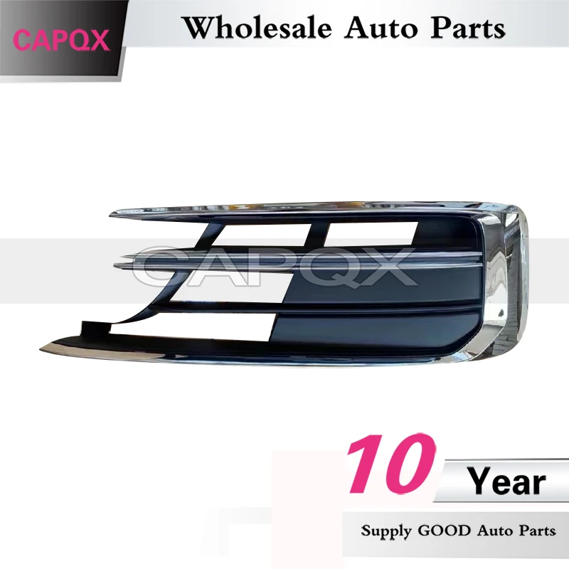 CAPQX Front Bumper Foglight Frame For Audi A8 D5 2018-2022 Foglamp Grille Fog Light Cover