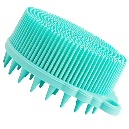 감각 촉각 브러시 유아 목욕 용품 강모 바디 스크러버 스폰지, 전문 샤워 실리콘 실리카 젤 마사지 사랑스러운 