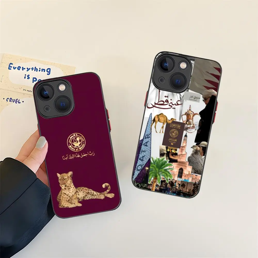 

Чехол для мобильного телефона с флагом Катара для iPhone 16, 15, 14, 13, 12, 11 X XR XS 8 7 Pro Max Plus, мини-цветный силиконовый защитный чехол, красивая роскошь