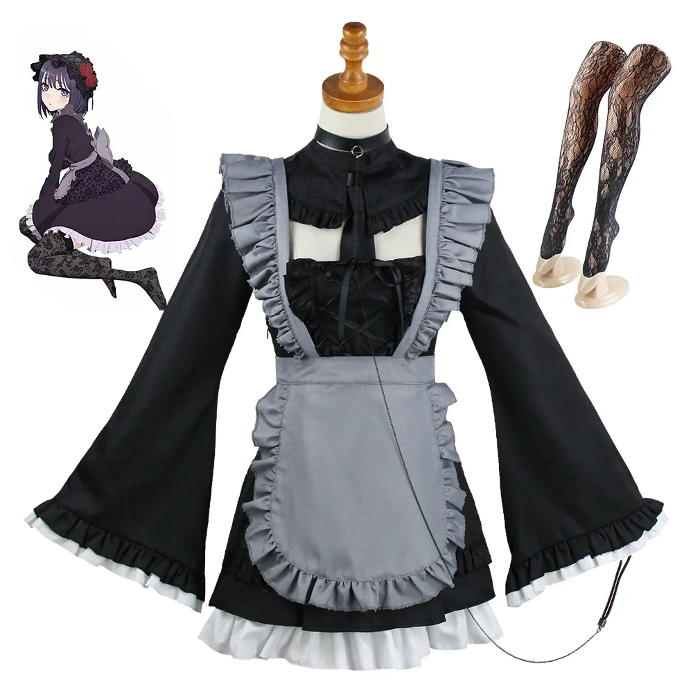 

My fur s Up Lolita Cosplay Costume Set, Anime, Darling Marin, Kitagawa, Kuroe Shizuku Maid fur s, Halloween fur s Up