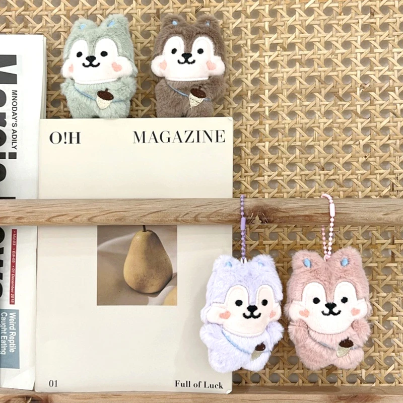 Nette Nuss Eichhörnchen Plüsch Spielzeug Cartoon Stofftier Puppe Schlüsselbund Schöne Tasche Anhänger Rucksack Schlüssel Halter Ornamente