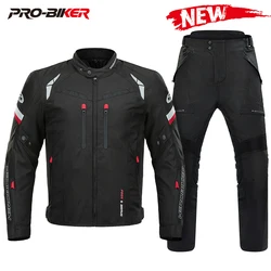 Motocross Jacket Waterproof  Motorcycle Jacket Man Moto Motorbike Riding Jacket Pants Wear-resistant Motorcycle Protection