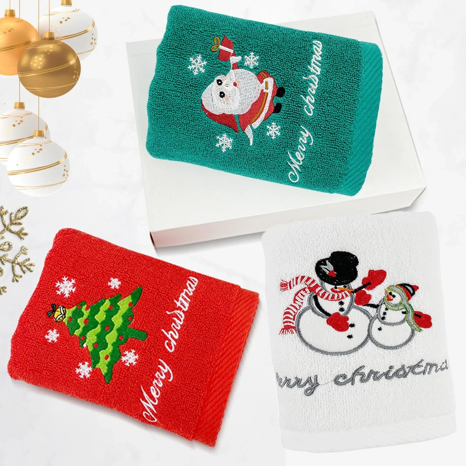 

Рождественское новое полотенце Красный новогодний подарок Рождественское полотенце для рук и лица Домашние полотенца Ванная комната Коралловый флис Впитывающая ткань из микрофибры