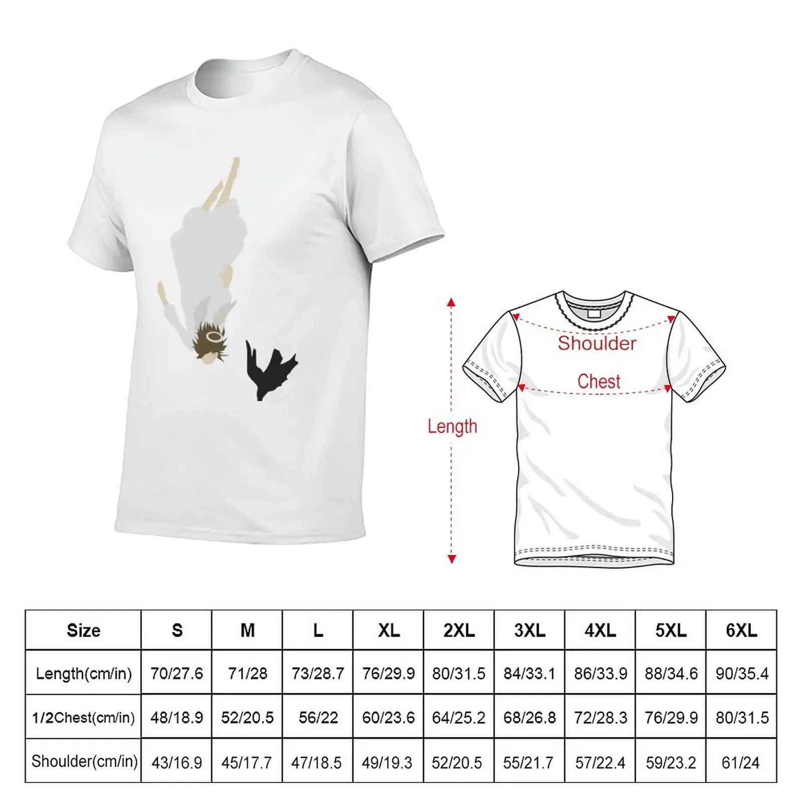 Haibane Renmei - Falling Angel T-Shirt oversized graphics mens t shirts casual stylish