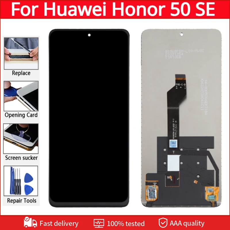 

IPS-панель 6,78 ''для Huawei Honor 50 SE, дисплей с сенсорным ЖК-экраном, дигитайзер в сборе для Honor 50SE, запчасти для ЖК-дисплея