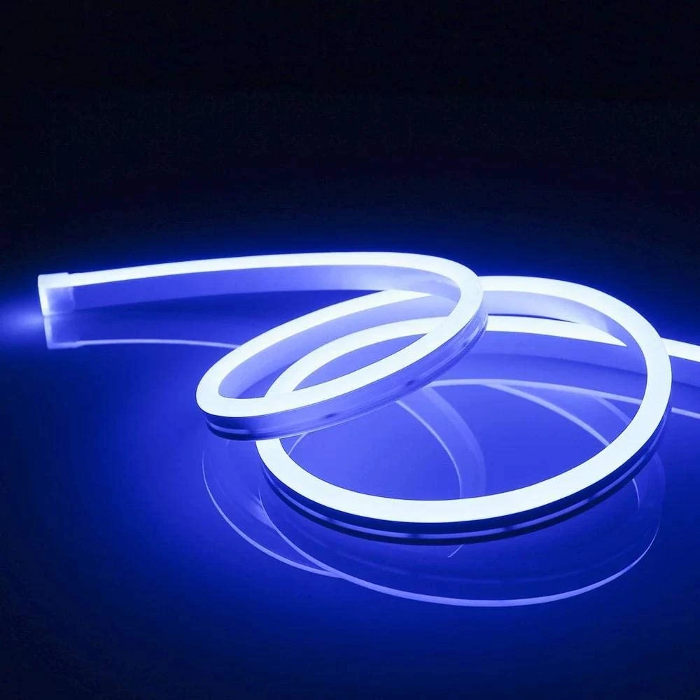 Neon LED Strip Light 12V Flexible Ribbon Flexible 5M Rope Light Silicone LED Neon Rope Light For Kitchen Indoors Outdoors Decor