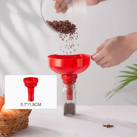 Kökstratt med bred mun, mångsidig tratt för livsmedelskvalitet, plastfilter för matlagningstratt 8 best sales stor tratt - №5