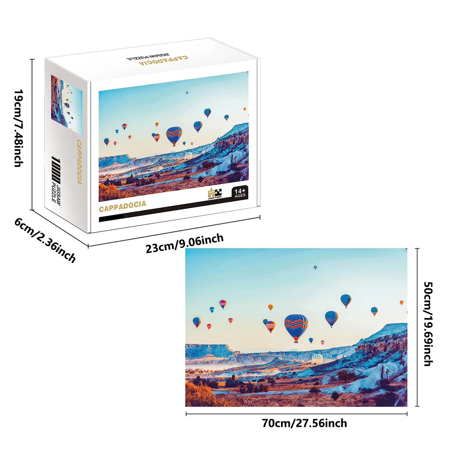 1000 Stück Capadocia Puzzle Wohnkultur Erwachsene Puzzlespiele Familie Spaß Boden Puzzles Lernspiel zeug für Kinder
