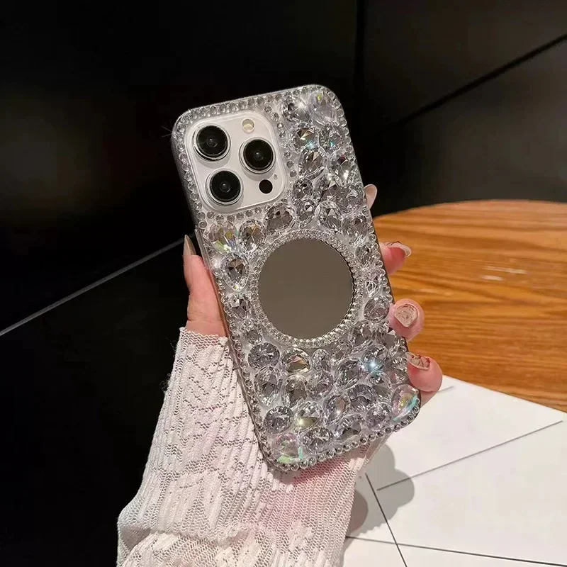 مرآة ماكياج الحالات الهاتف ل Xiaomi Redmi نوت 13 برو 5G 12pro زائد نوت 13 4G 5G 13C غطاء شفاف Telefon Celulares