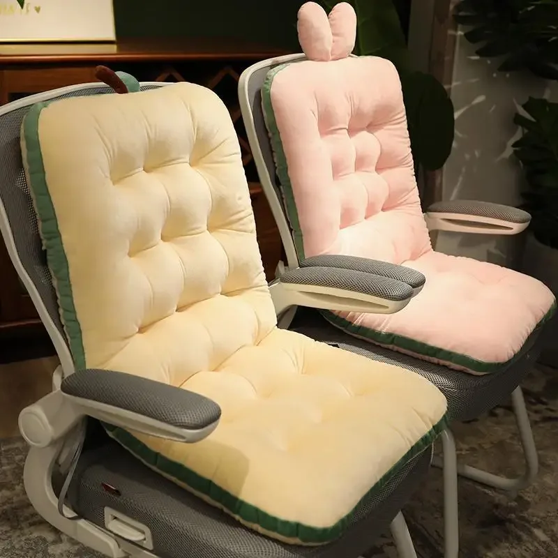 Cute Solid Color Plush One Piece Pad PP Surface Material Is Soft Without Covering Sweat Cushions Automotive Office Chair Mat