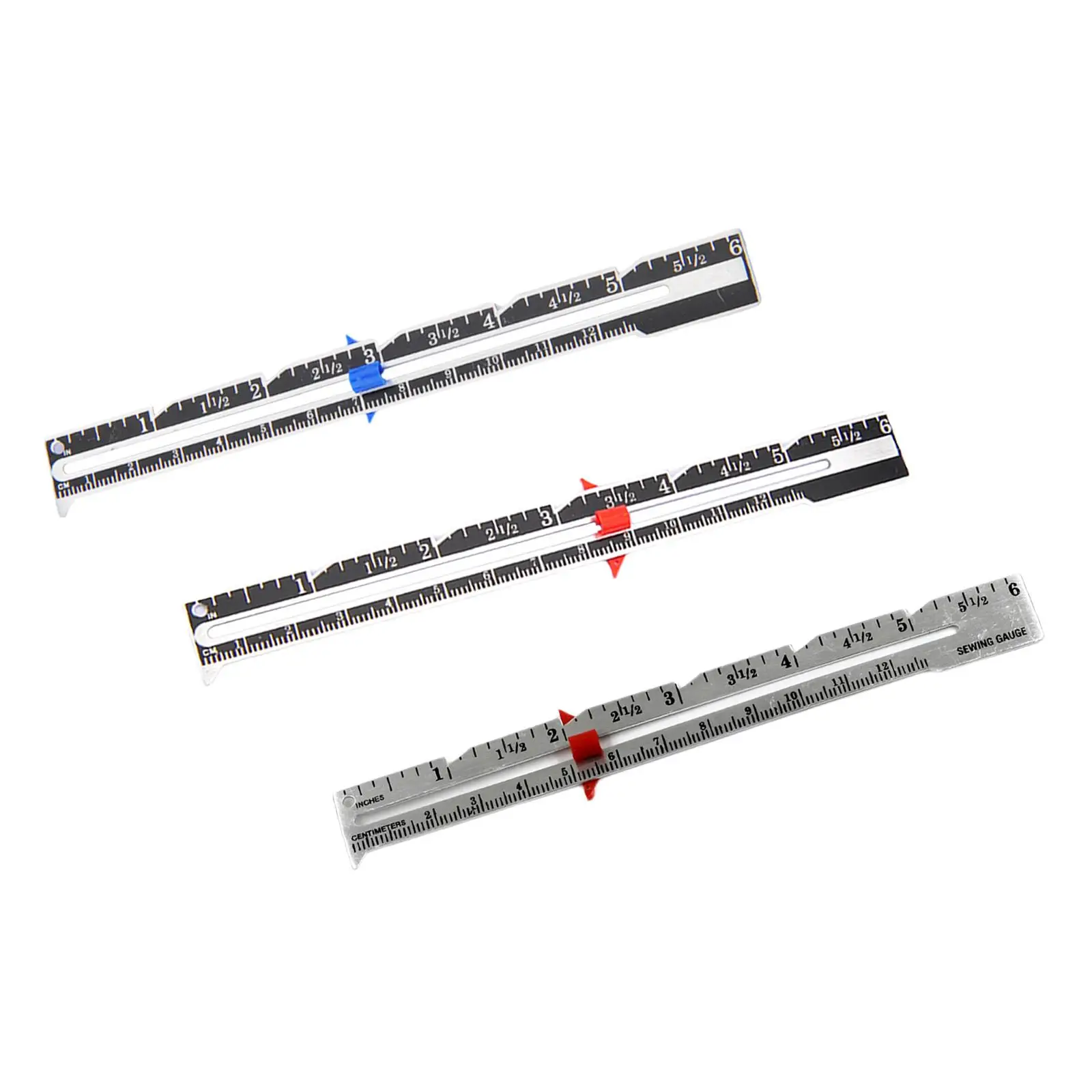 

Sewing Seam Ruler Measuring Gauge Patchwork Quilting Tailor Ruler Sizer Helper Sliding Gauge Sewing Tools