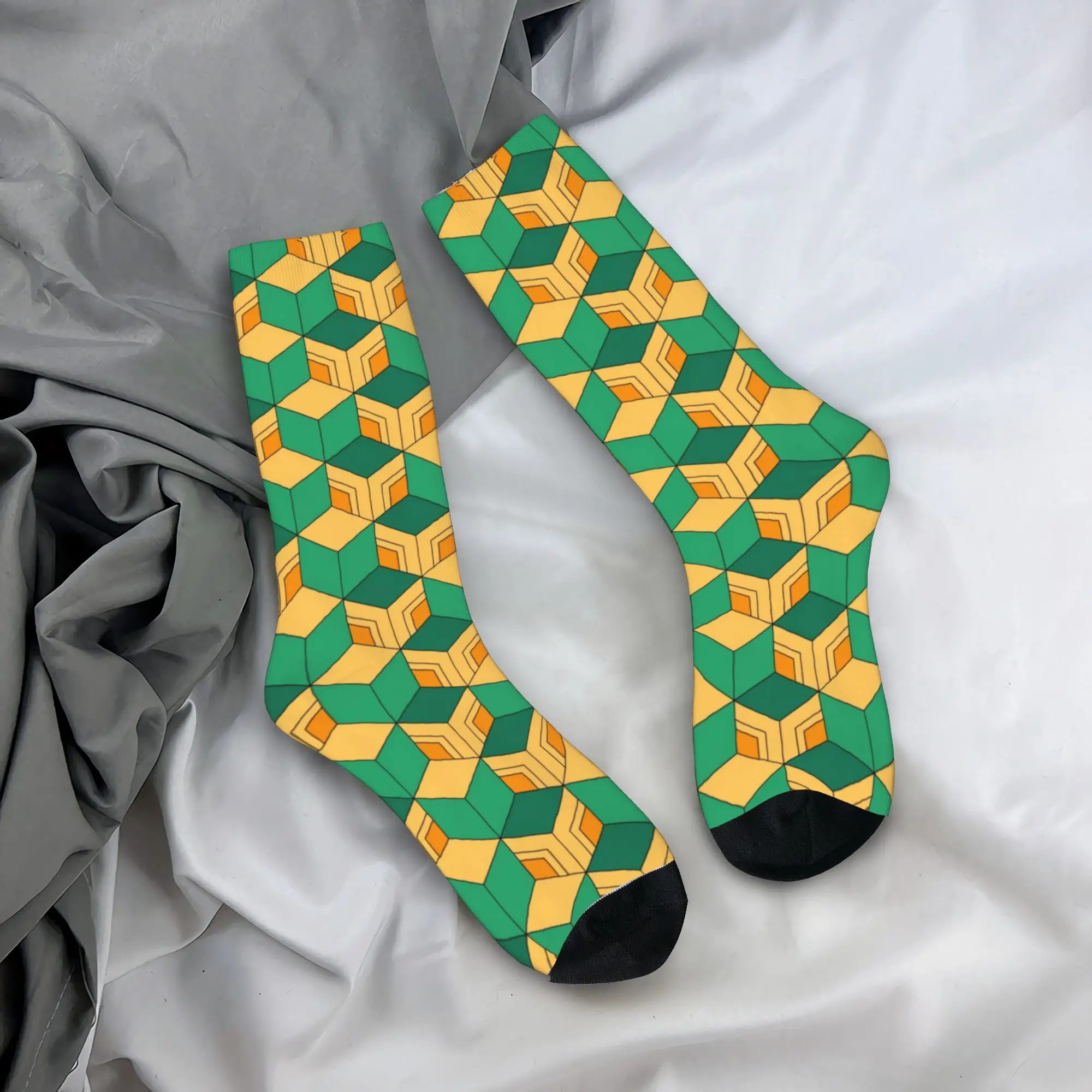 Winter Warm Casual Women Men Demons Slayers Anime Socks  Non-slip Sports Socks