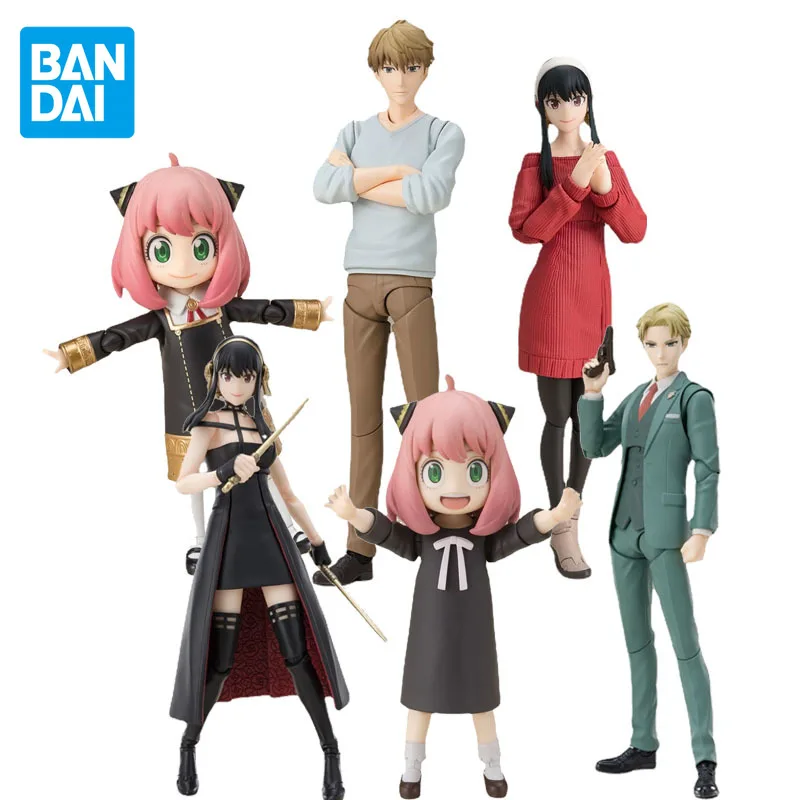 

BANDAI Genuine S.H.Figuarts SPY FAMILY Anime Figure Twilight Anya Yor Forger joints Movable Action Figure Toys For Kids Gift