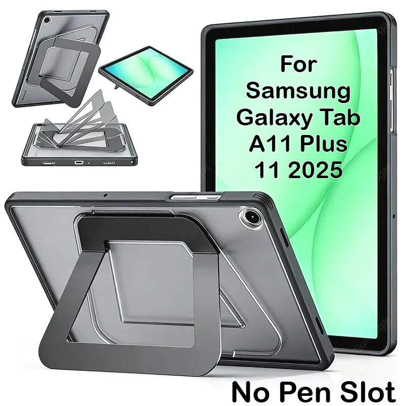 Matte Metal Kickstand Tablet Cases for Samsung Galaxy Tab A11 A9 Plus S11 S10 S9 S8 S7 FE Lite 11 Inch 2026 T870 X700 X520 Cover