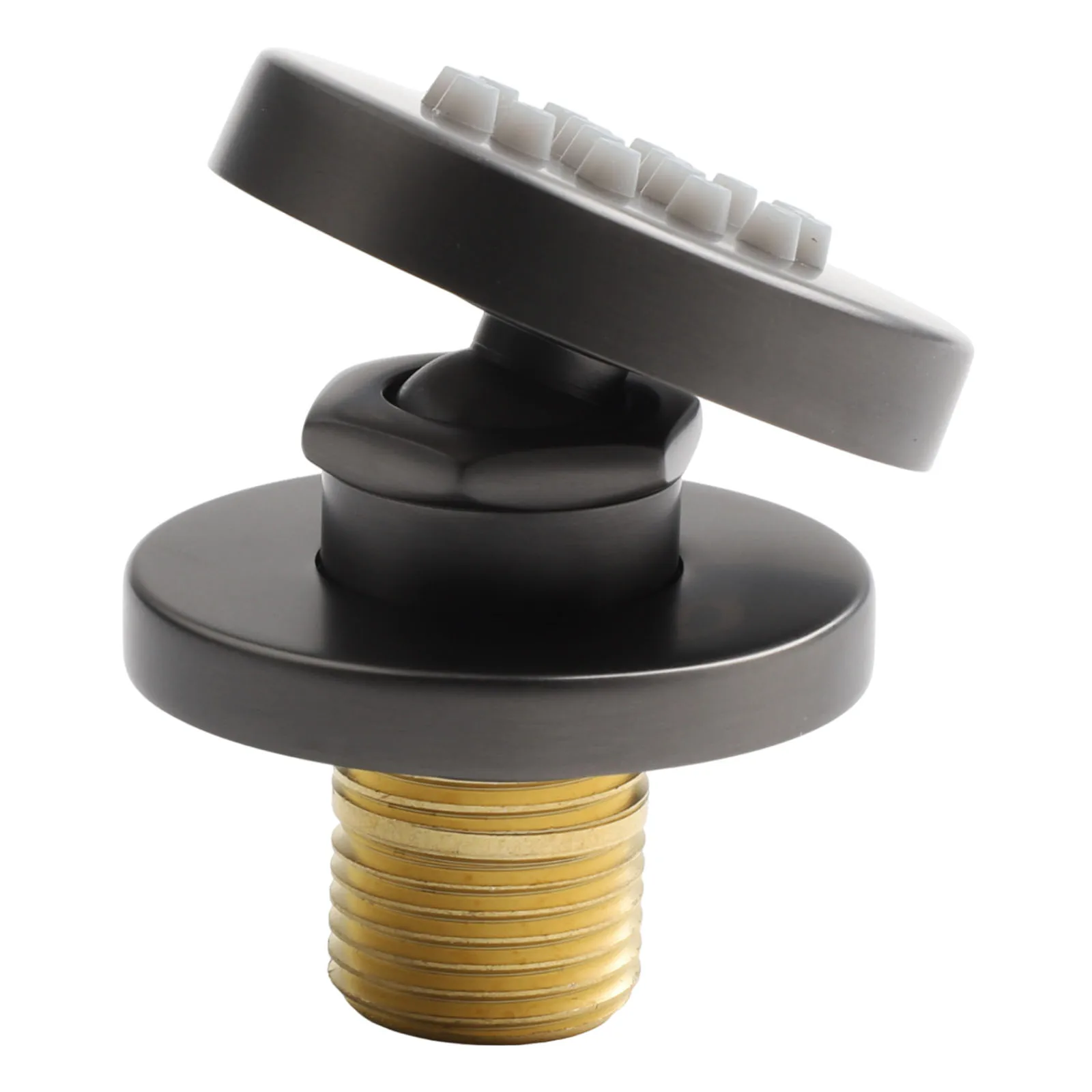 Wall Mounted 2 inch Adjustable Rotatable Shower Head for Full-Body Massage with Stainless Steel and Brass Construction