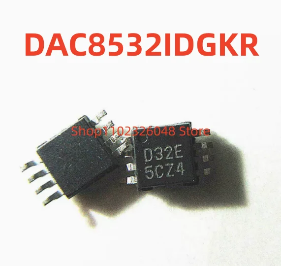 5PCS DAC8532IDGKR  D32E  MSOP8 In Stock