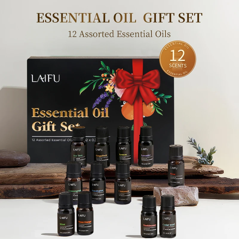 Customizable Aromatherapy Essential Oil Kit, Long-Lasting Air Freshener, Deodorant for Relaxation, Wellness, Stress Relief & Fre
