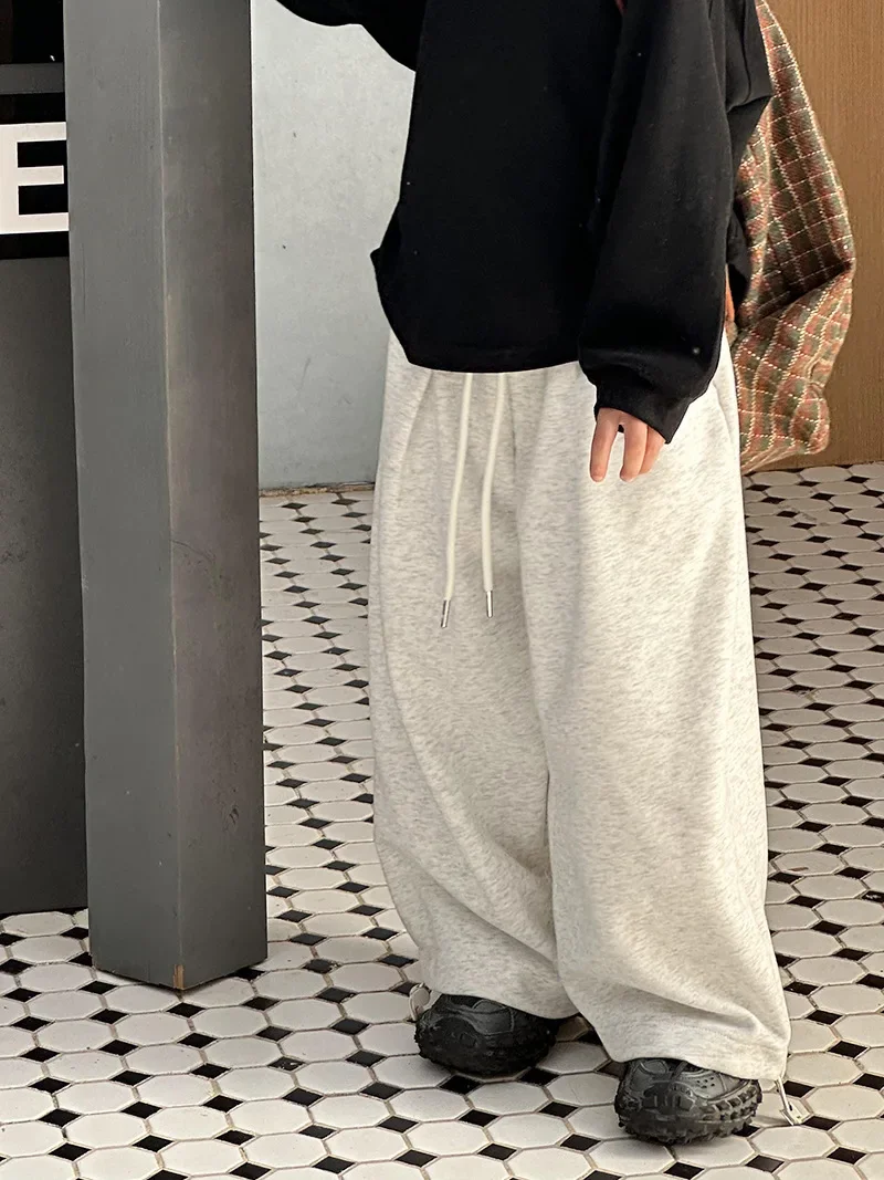 Children Clothing Kids Casual 2024 Spring and Autumn Boys Sports Loose Wide Leg Pants New Boys Straight Fashionable Pants
