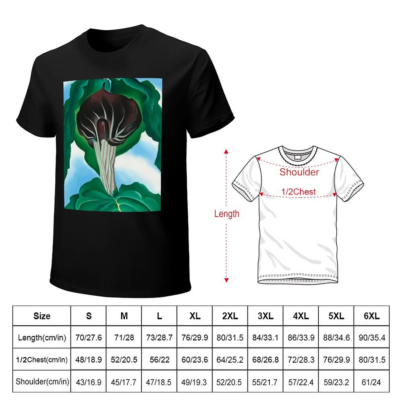 Georgia O'Keeffe T-Shirt Work Duty Casual T-Shirt