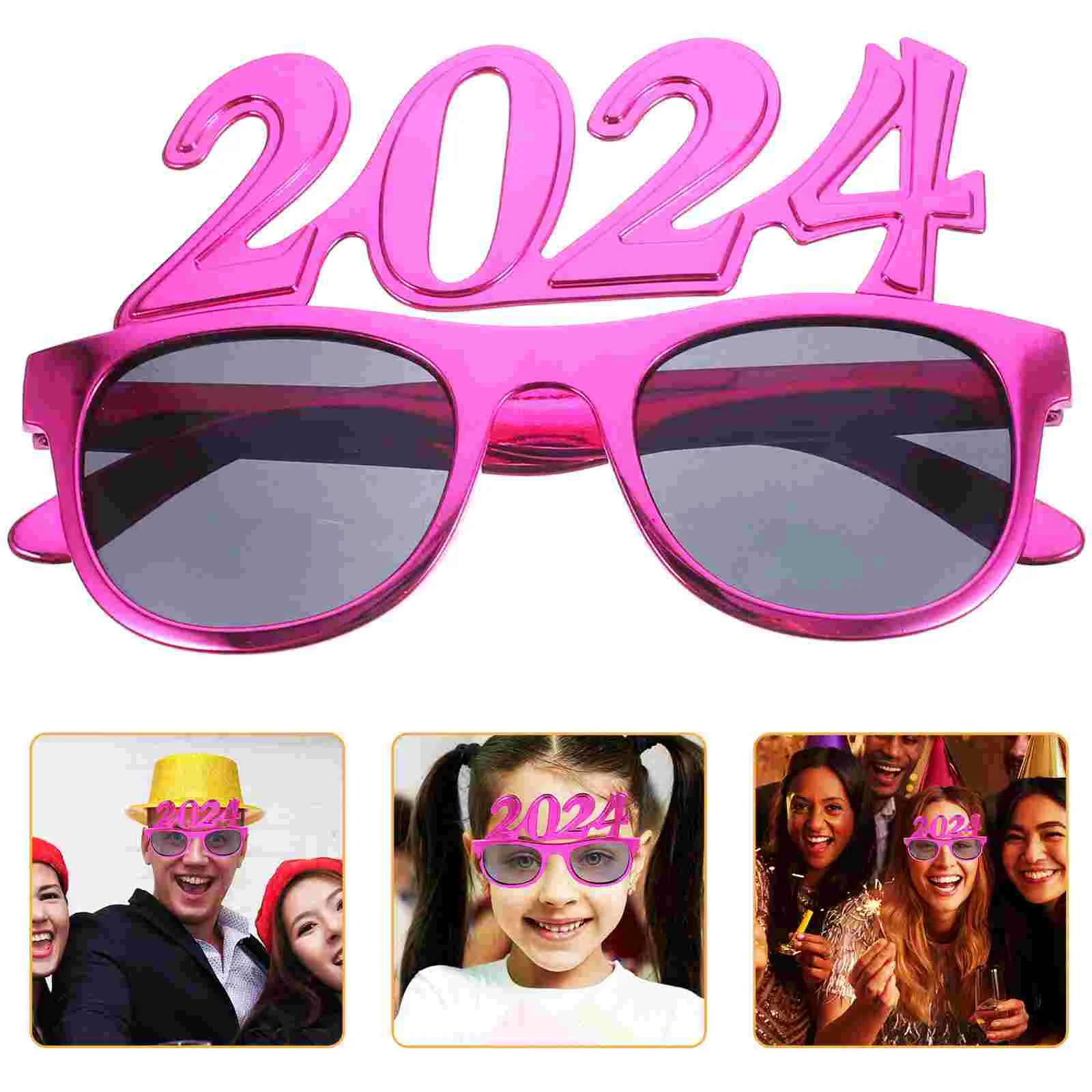 

Eye Glasses Frames for Women 2024 New Year Party Prop Bulk Sunglasses Supplies Red Funny Miss