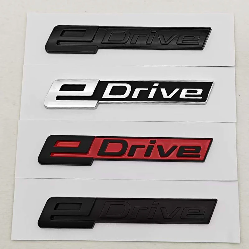 

New Car Trunk Letters eDrive Logo Badge Emblem Sticker For eDrive 35 40 i4 i3 X1 X3 X5 330e 530e G30 G31 F15 F30 G05 Accessories