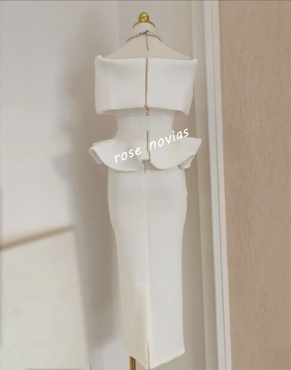 Abiti midi dritti con fascia increspata da sera formale personalizzati di alta qualità Occasioni su misura Fidanzamento elegante per matrimoni