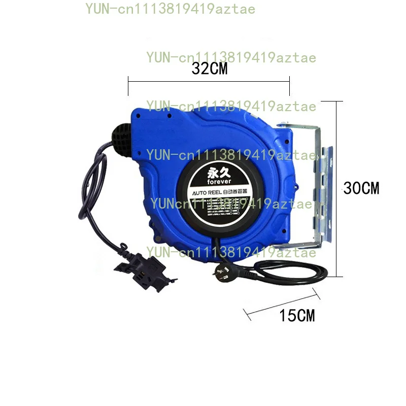 Electric Drum 2*1.5 Automatic Telescopic Coiler Auto Repair Wire Drum Copper Core Wire Winding Device Gb Cable Recovery 2500W