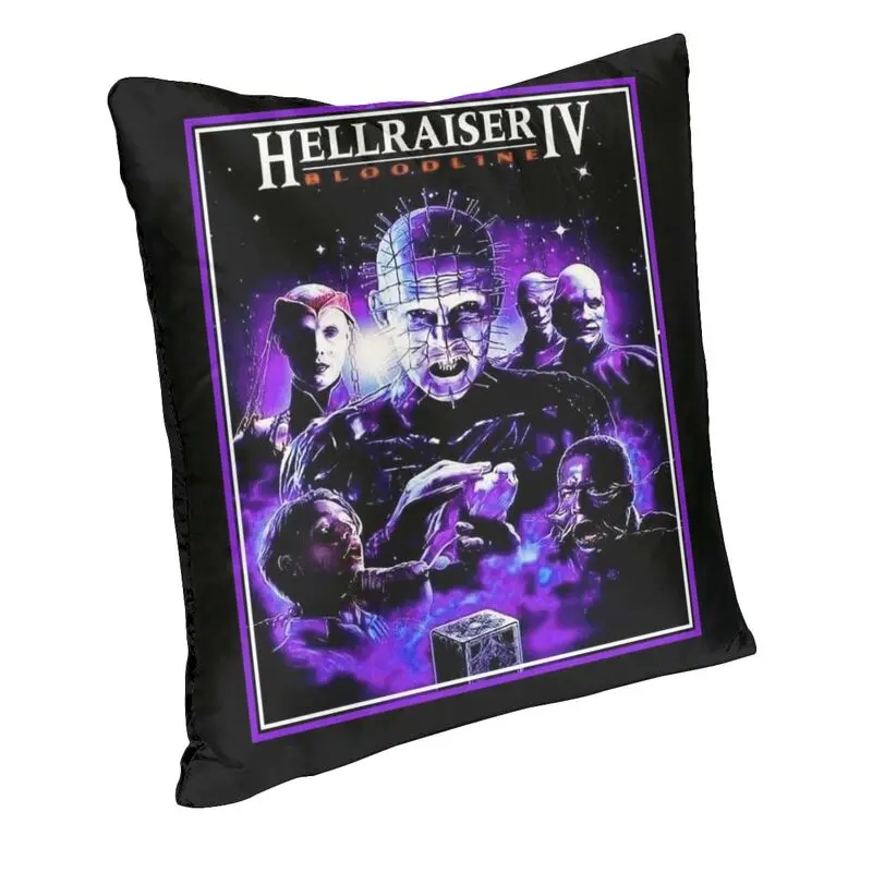 Pinhead Hellraiser Cushion Cover 40x40 cm Halloween Horror Movie Throw Pillow Case for Sofa Home Decor Soft Bedding Pillowcase