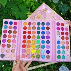 Palette d'ombres à barrage néon, 96 couleurs, scintillantes, 256 paillettes, colorées, boule de scène, dédié à la beauté, boutique