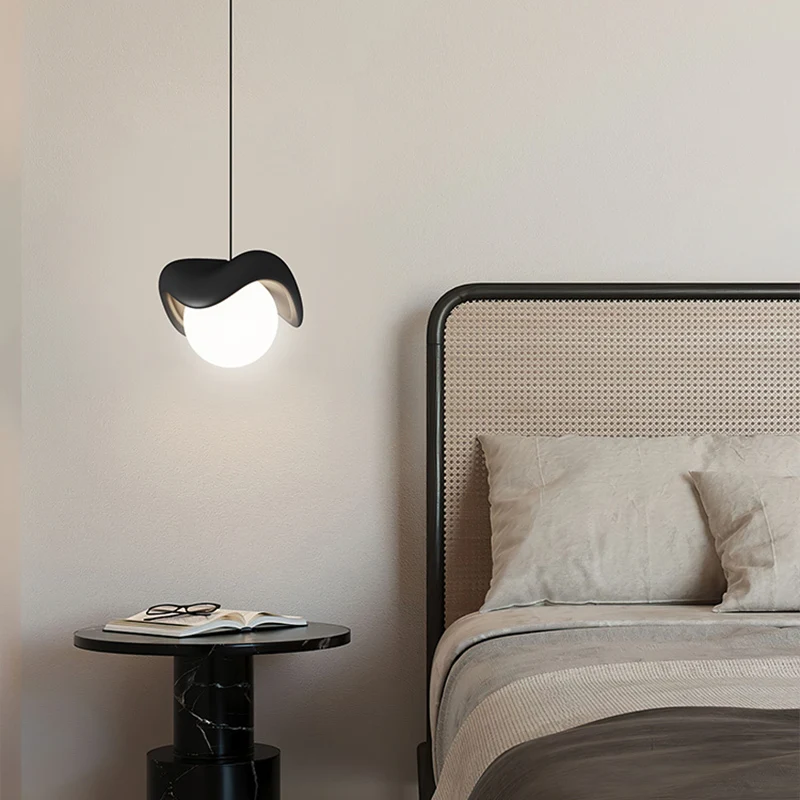 Lampe LED Suspendue Nordique Utilisée pour Chambre à Coucher, Foyer, Cuisine, Blanc, Noir, Rouge, Jaune, Vert, Dimmable, Télécommande, Décoration